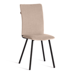 Стул обеденный La Rousse флок , бежевый/черный, 7, 49х50х93