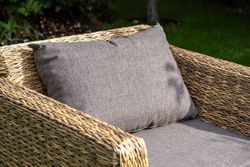 "Капучино Сингл" лаунж-зона из искусственного ротанга (гиацинт), цвет соломенный