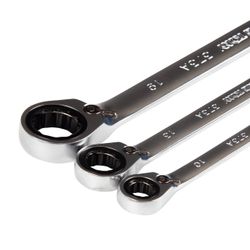 KING TONY (132A13MR) Набор комбинированных трещоточных ключей, 8-19 мм, кейс, 13 предметов