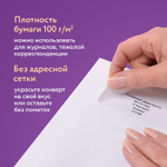 Конверты С4 (229х324 мм) отрывная лента внутренняя запечатка 100 г/м2 комплект 50 шт. BRAUBERG (2 штуки в упаковке)