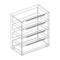 Комод с 4 ящиками МС "Стил"