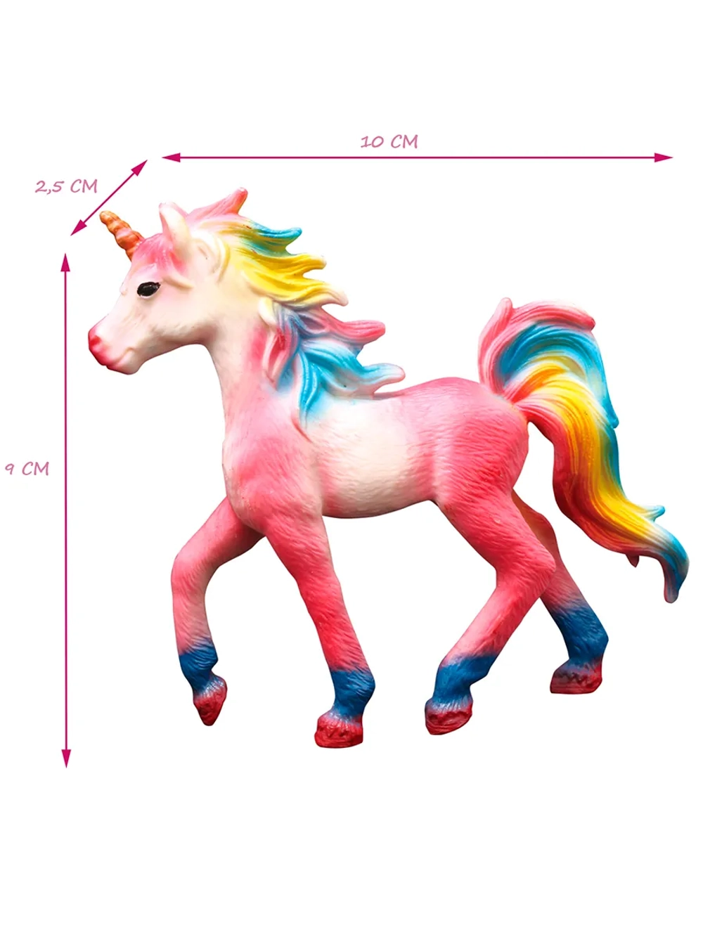 Набор фигурок животных Мир фэнтези Семья красных единорогов 2 шт