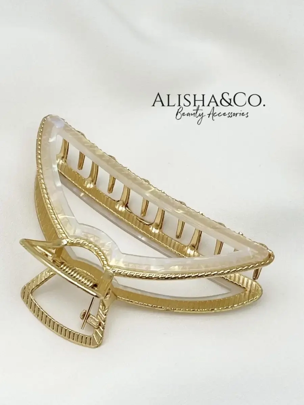 Аксессуар для волос Крабик средний металл Elegance