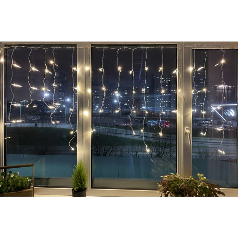 ENOB-2B ЭРА Гирлянда LED Бахрома 2м*1м теплый свет, 24V, IP44 | Гирлянды
