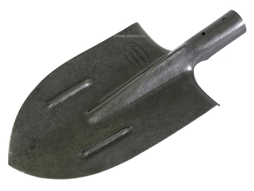 Лопата штыковая из рельсовой стали остроконечная