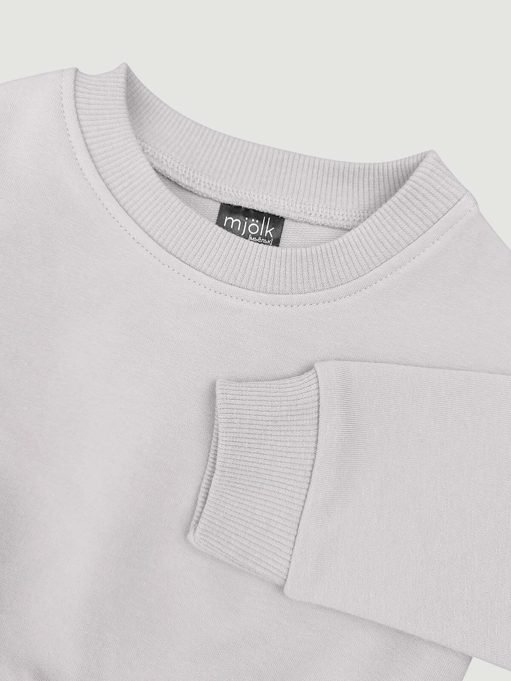 Комплект Mjölk Свитшот White Sand/Легинсы Happy Flowers