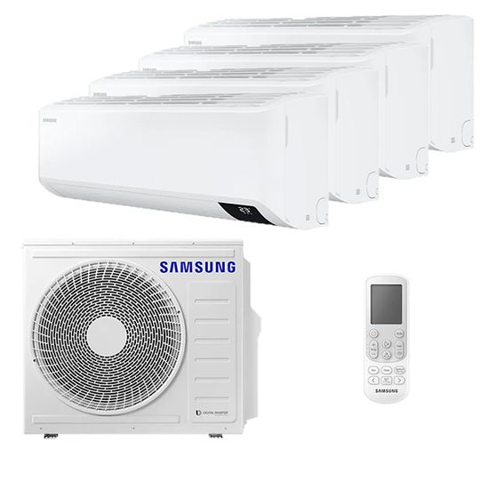 Мультисплит система на 4 комнаты Samsung AJ020TNTDKH/EA x 4 / AJ080TXJ4KH/EA