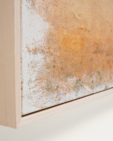 Абстрактная картина Selnar желтая 182 x 47 см