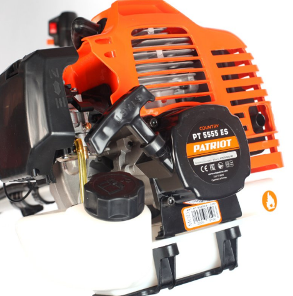 Триммер бензиновый Patriot PT 5555ES Country с неразборной штангой