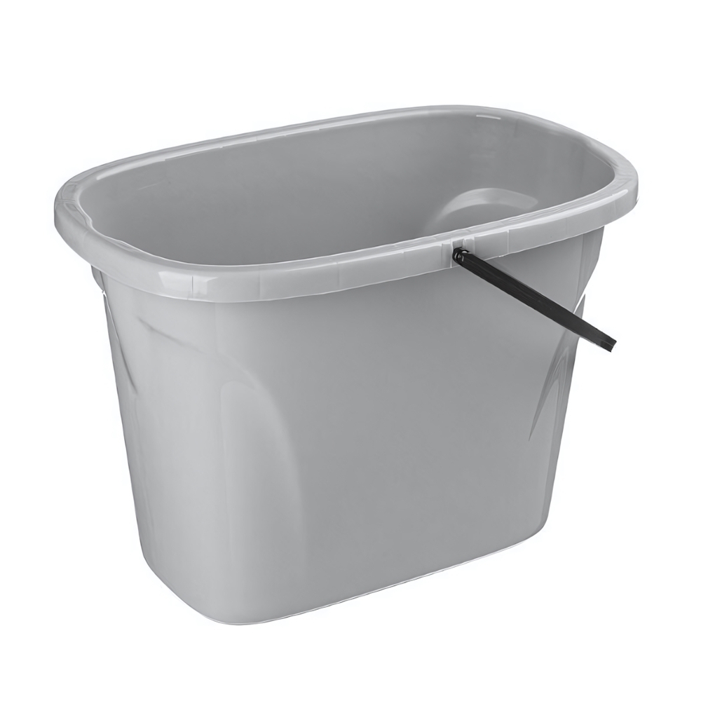 Ведро "Etna" прямоугольное 8л (серый)