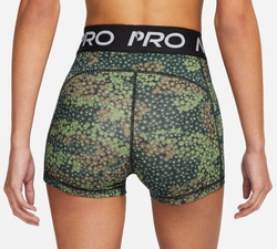 Женские Шорты теннисные Nike Pro Dri-Fit Short 3in W - зеленый