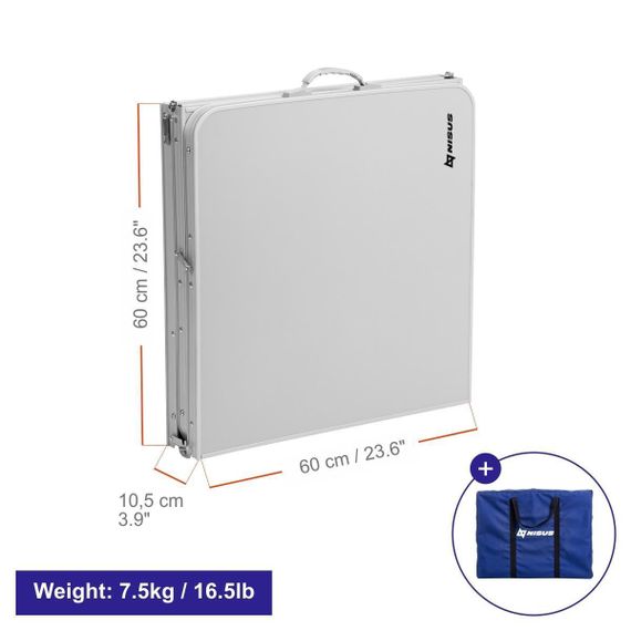 Стол NISUS трехсекционный, 180х60х70 см (N-FT-625-3A)