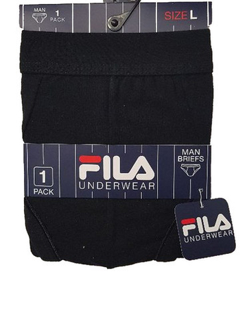 Мужские спортивные боксеры Fila Underwear Man Brief 1 pack - черный