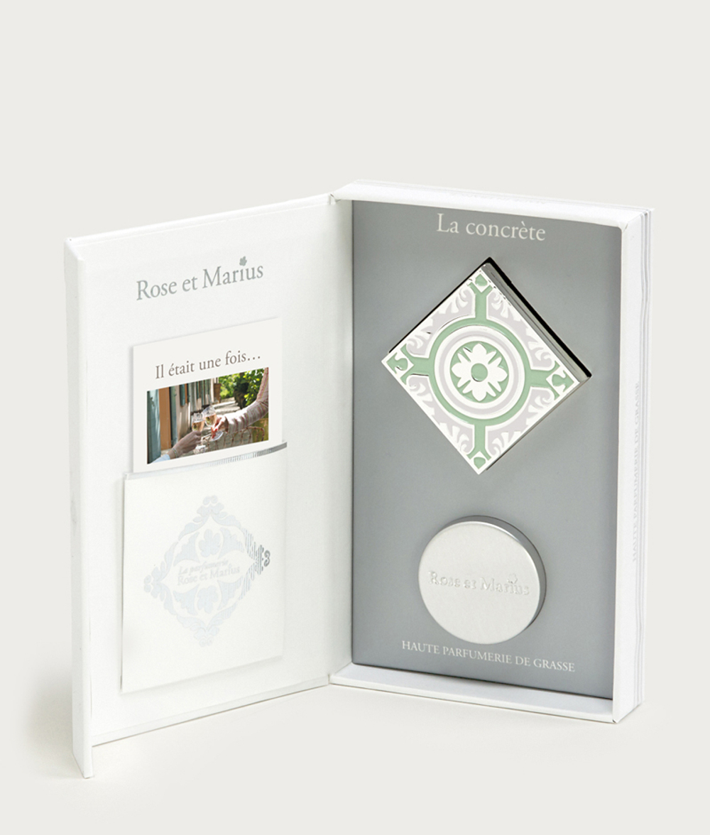 Духи сухие в металлическом корпусе с декором 10мл Rose & Marius Un dejeuner sous la tonnelle