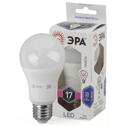 Лампочка светодиодная ЭРА STD LED A60-17W-860-E27 E27 / Е27 17Вт груша холодный дневной свет