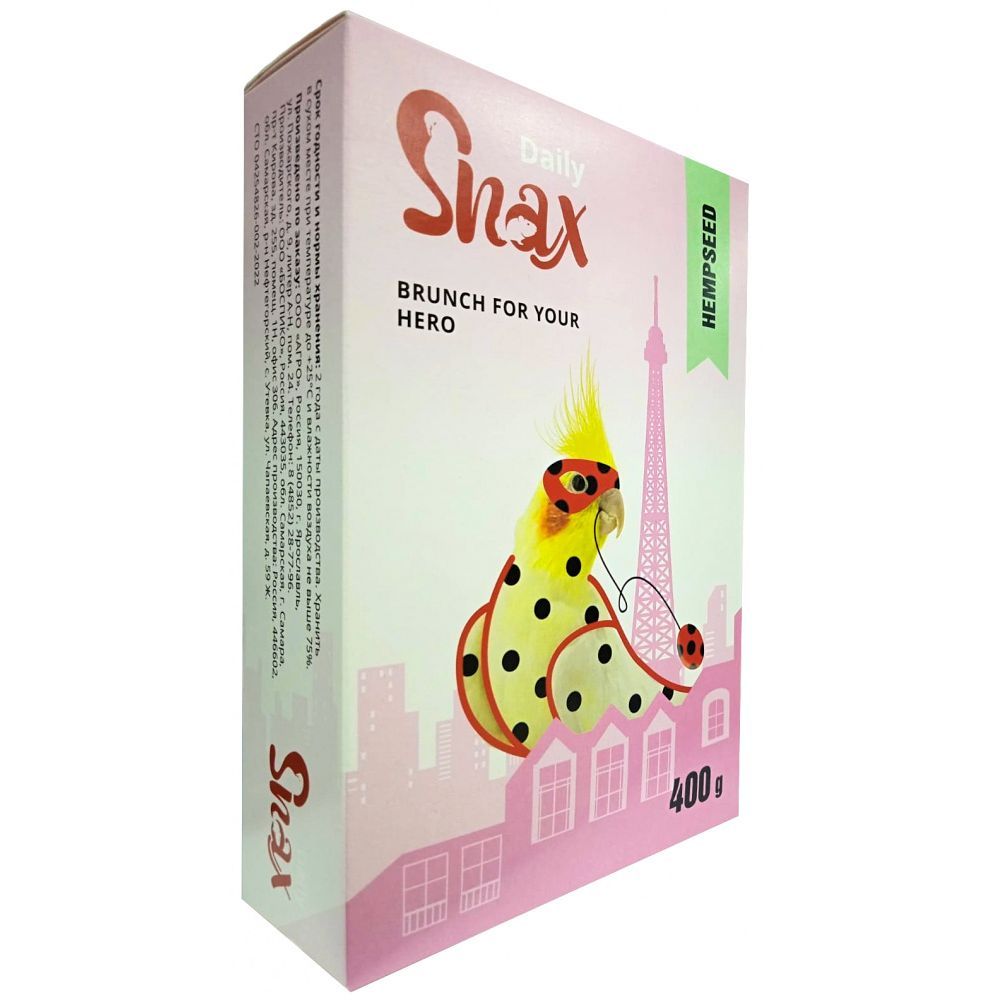 Корм для средних попугаев Snax Daily 400 г