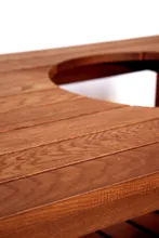 Стол дубовый для гриля Big Green Egg L (светлый дуб), Craftico