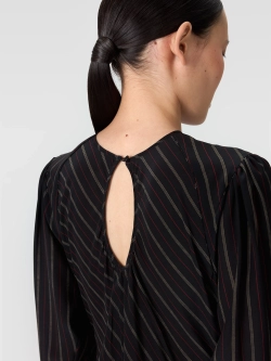 Платье макси в тонкую полоску OLA OLA