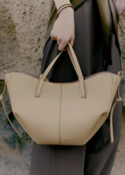 POLENE СУМКА CYME MINI, СВЕТЛО-БЕЖЕВЫЙ