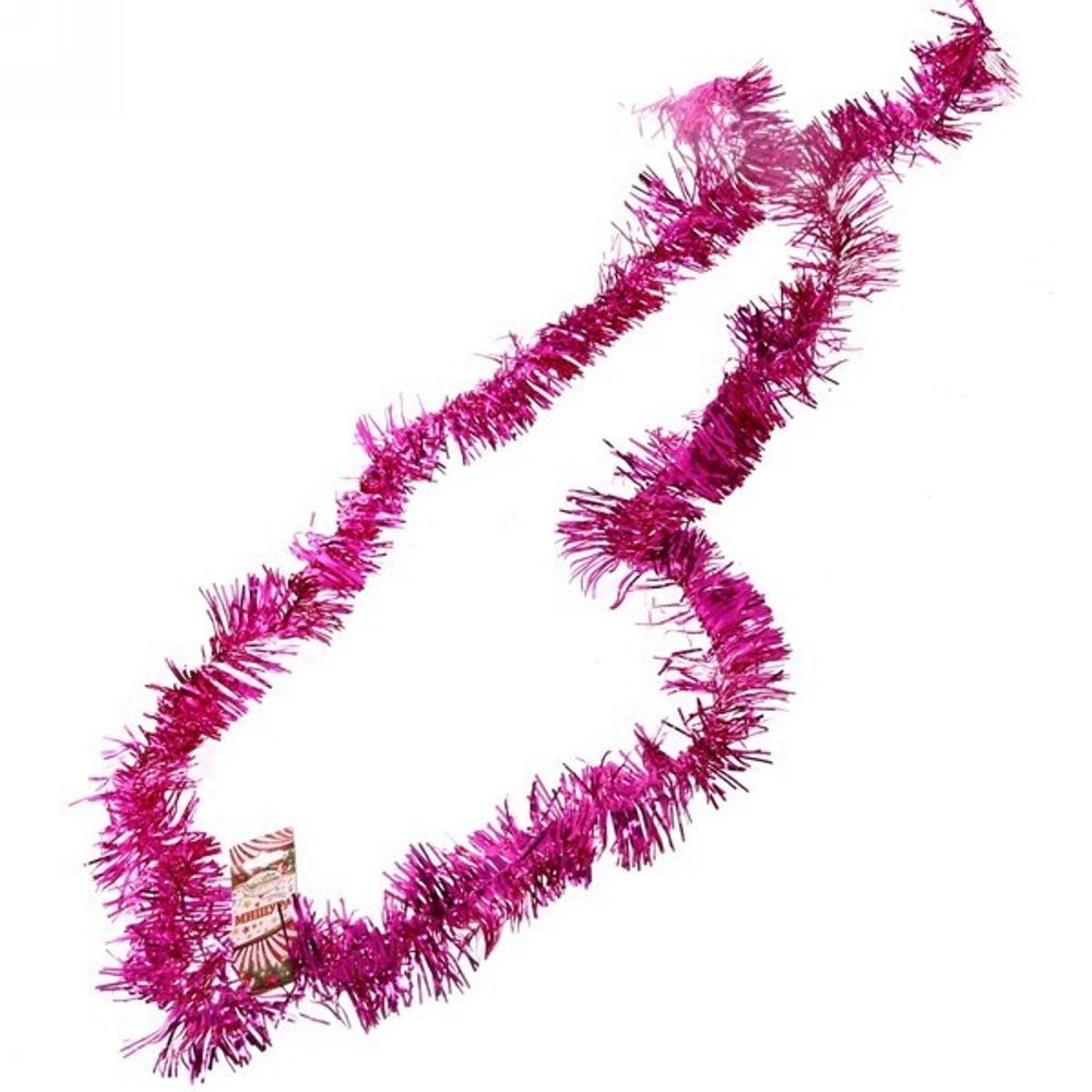 Мишура 2м 9см «Классика» розовый