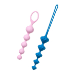 Набор из 2 цветных анальных цепочек Satisfyer Love Beads
