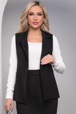 Жилет "Эффектное появление" (блэк/полоска) ХИТ Б8195 LT Collection