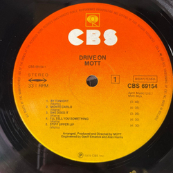 Винтажная виниловая пластинка LP Mott Drive On (Нидерланды 1975)
