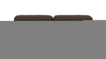 Сдвоенная дополнительная секция Фиджи (большая) Cilium Chocolate 210*116*62 см, Коричневый Вельвет Нераскладной Фиеста