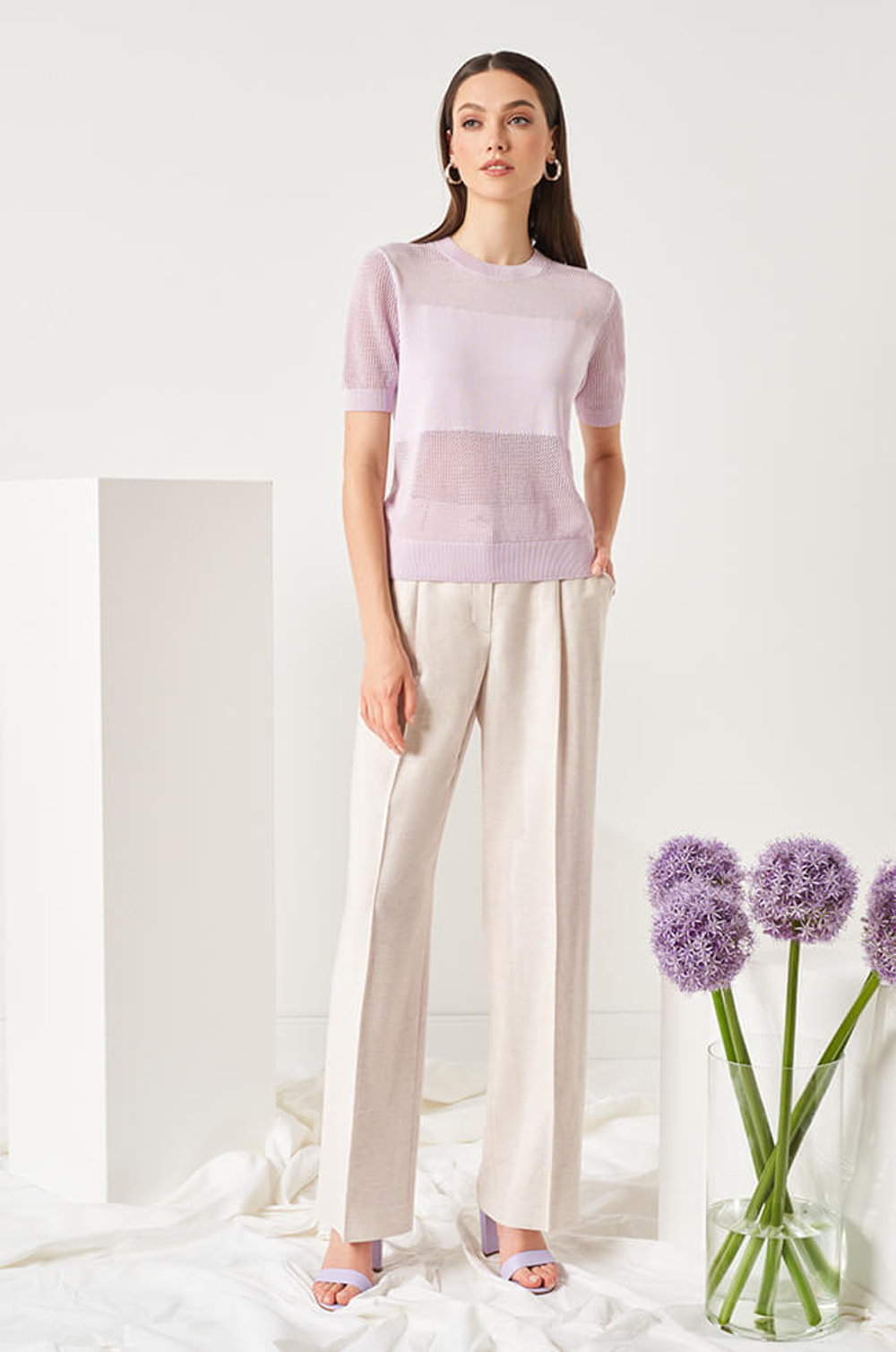 22852 Джемпер женский (лавандовый)