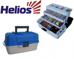 Трехполочный ящик для рыболова Helios, Красный