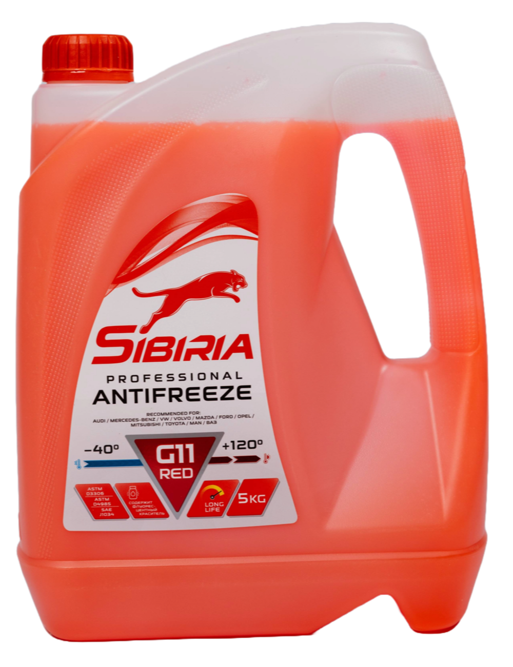 Антифриз Sibiria-40 красный 5л