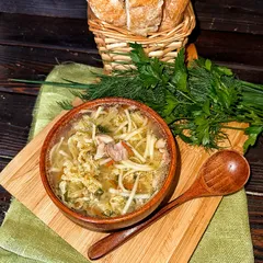 Суп куриный с домашней лапшой / 1 л