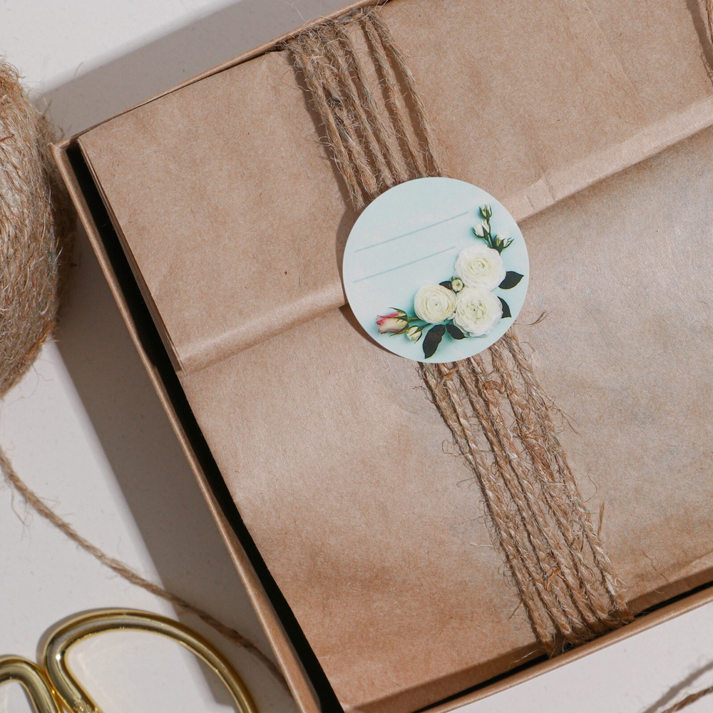 Набор наклеек "Цветочная рамка" (6 шт)