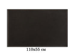 Бювар прямоугольный серия "Классика" 110x55 см кожа Cuoietto цвет темно-коричневый шоколад.