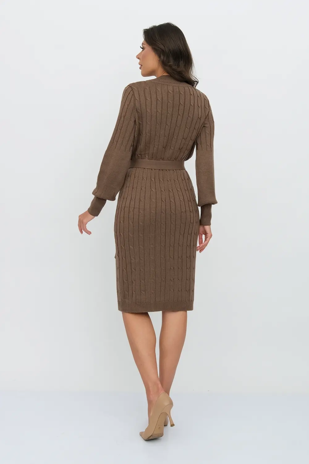 Платье М 2991/кофе