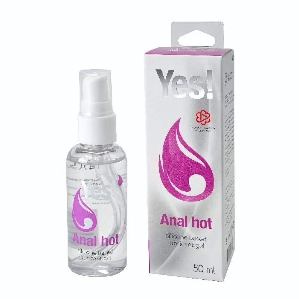 Согревающая силиконовая гель-смазка Yes Anal hot - 50 мл.