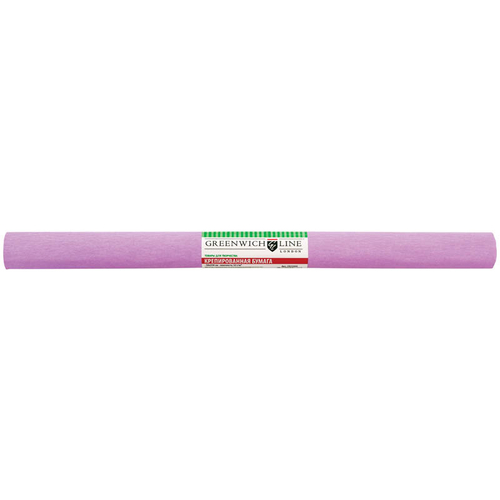 Бумага крепированная Greenwich Line, 50*250см, 32г/м2, светло-сиреневая, в рулоне