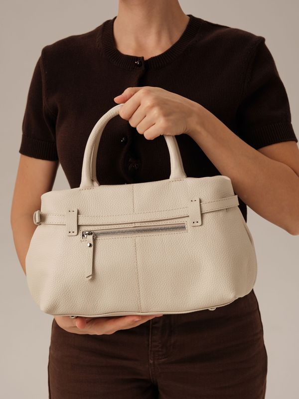 Кожаная сумка DBR Muse 31399 светлый крем