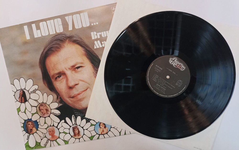 Винтажная виниловая пластинка LP Bruno Martino I Love You (Италия 1975)