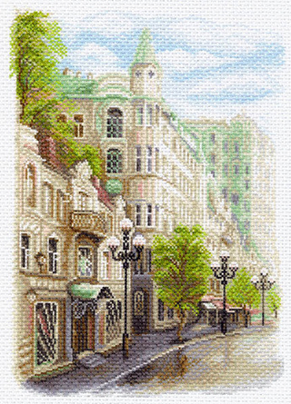 "Старый Арбат"-1557 канва с рисунком