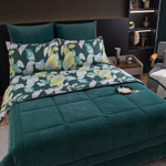 Комплект постельного белья на резинке Сатин Velouria Luxe с Одеялом VLR016