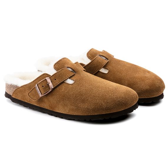 Birkenstock Boston Shearling Домашние тапочки Коричневый Унисекс