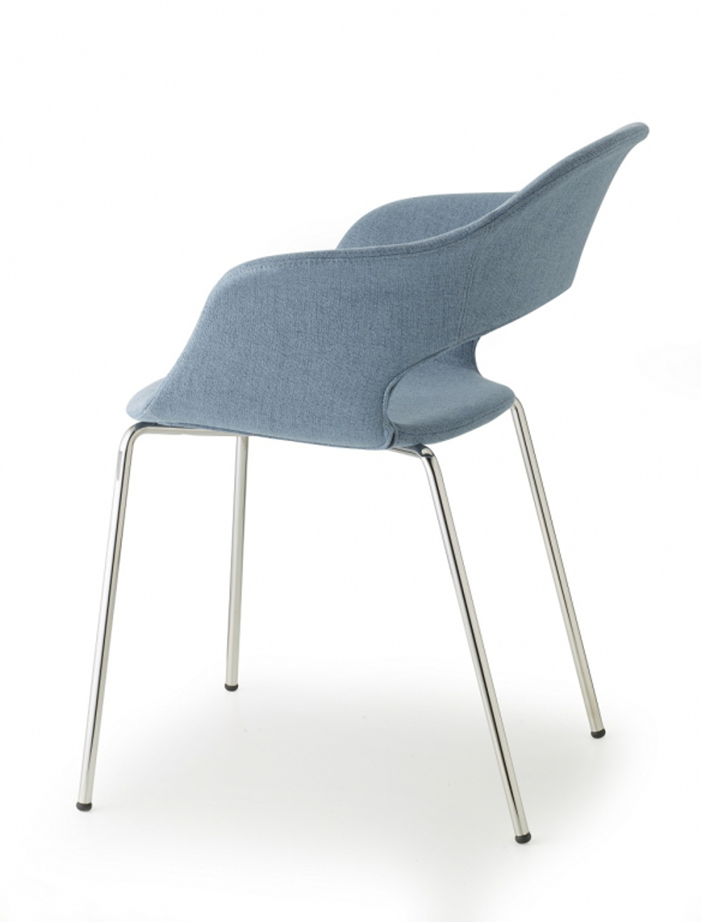 Кресло с обивкой Scab Design Lady B Pop, хром, голубой