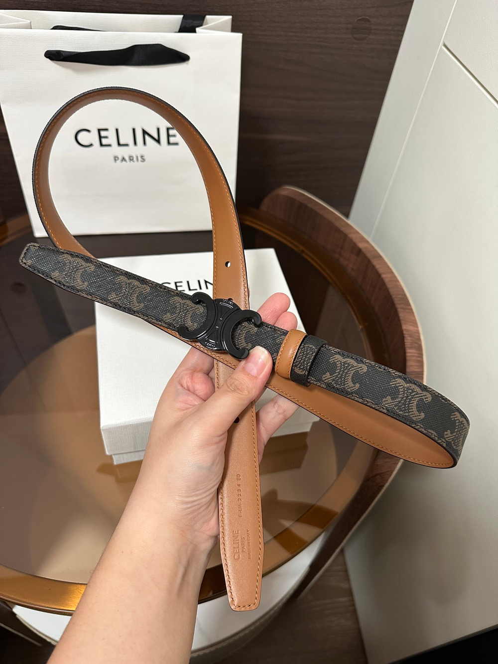 TAURILLON Кожаный двусторонний ремень с логотипом