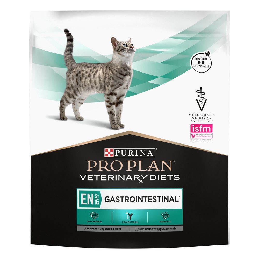 Сухой корм Pro Plan Veterinary Diets EN St/Ox для кошек и котят, для снижения проявлений острых кишечных расстройств, Пакет, 400 г