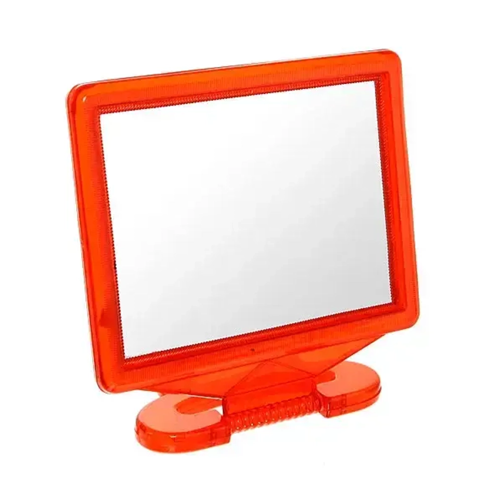 Зеркало настольное в пластиковой оправе «Выгодное» прямоугольник, подвесное 17*13,5см