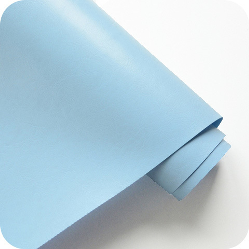 Кожзам переплетный глянцевый, Нежно-голубой