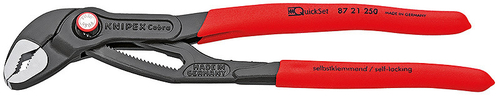 Клещи трубные KNIPEX Cobra® QuickSet черненая 250 мм 8721250