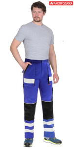 Брюки "ТРЭКС" васильковый с черным, СОП (ЧЗ)