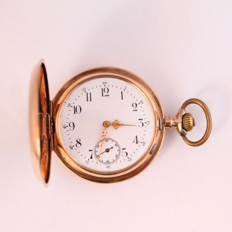 Винтаж: Золотые карманные часы